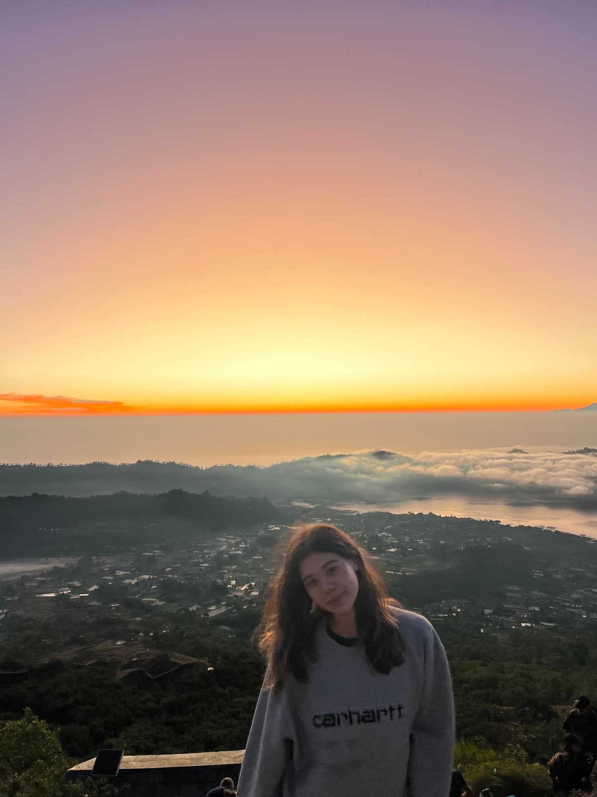 Sunrise after a 4am volcano hike